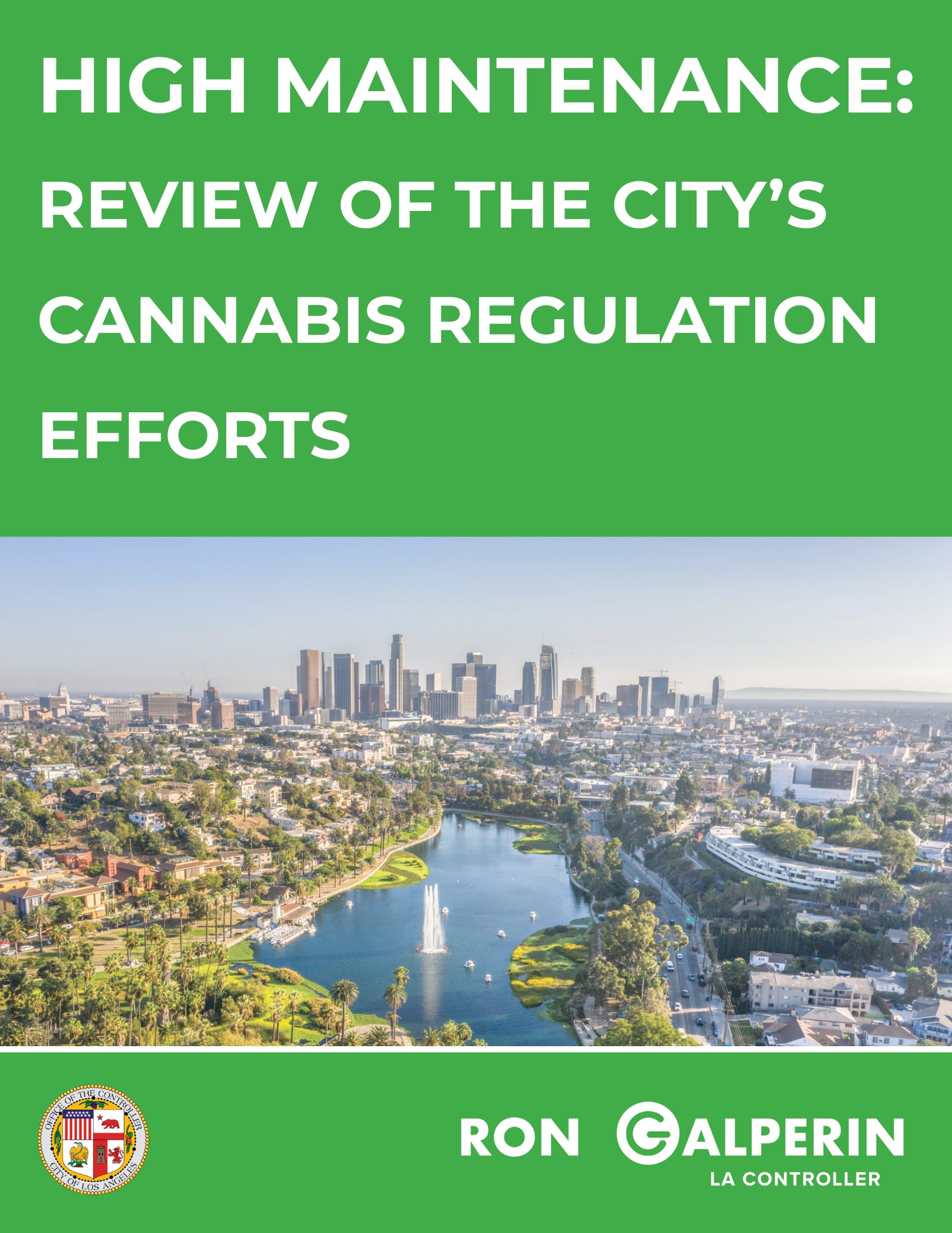 Cover Photo, Drone Shot of Echo Park Lake