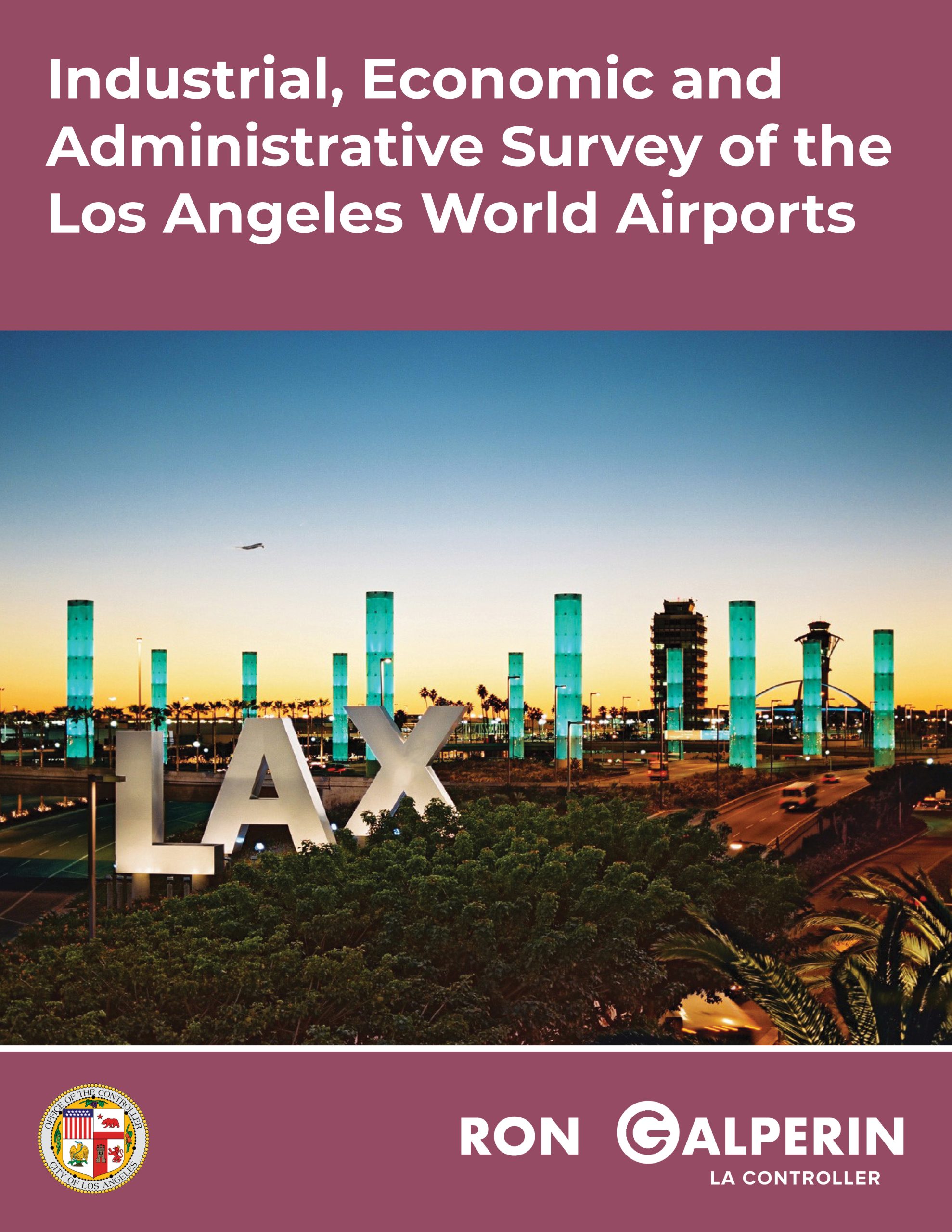 Cover Photo with a Picture of LAX Airport Lights